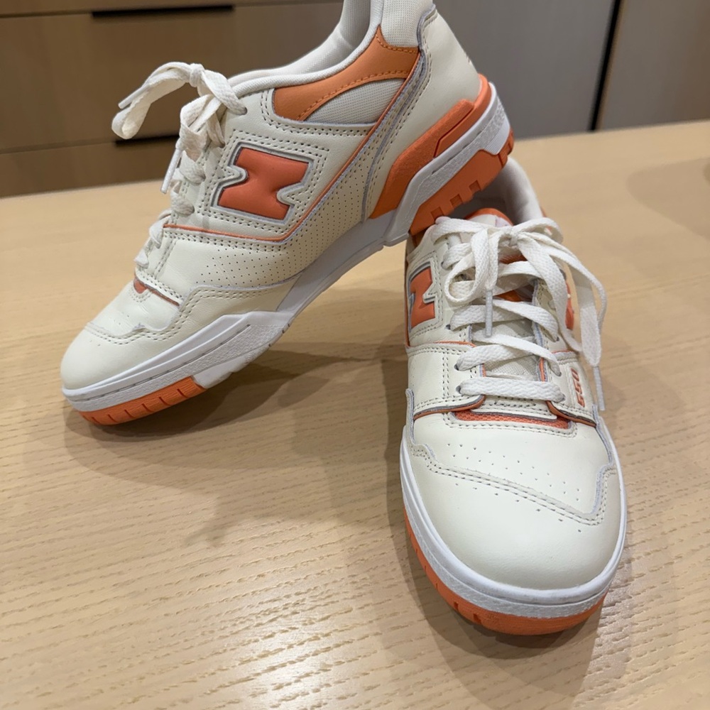 New Balance 550 Off-white and Orange Sneakers